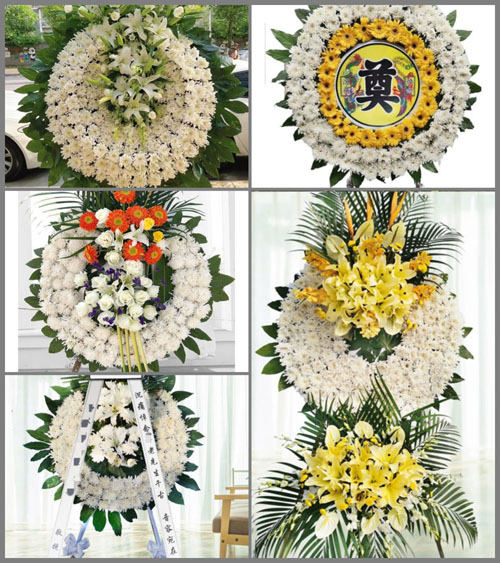 福建莆田涵江区三江口镇双霞村花圈速递